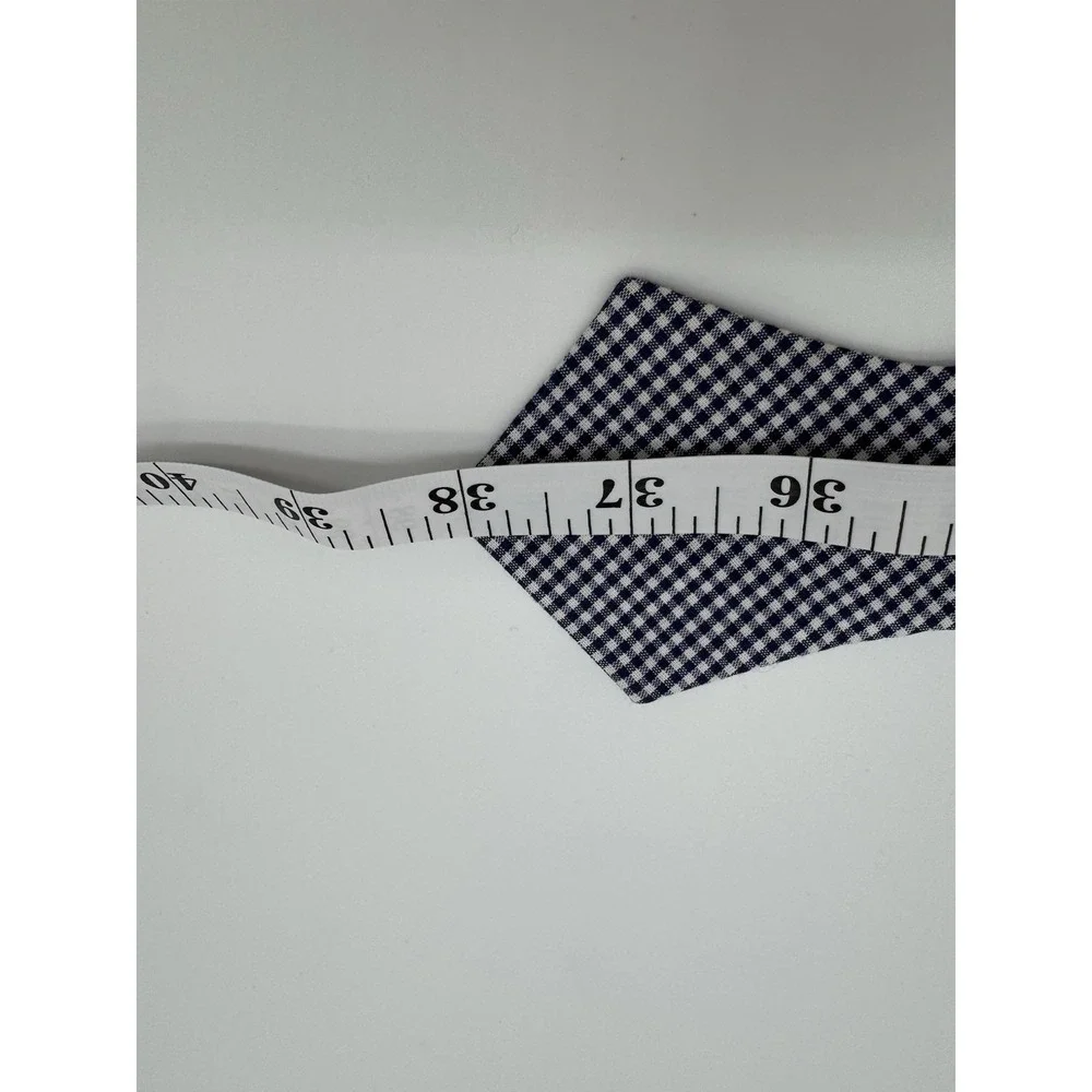 Men's Self-Tie‎ Bow Tie Blue Yellow Gingham Check Adjustable Freestyle Classic